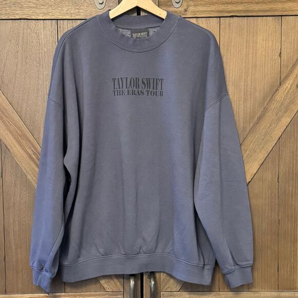 Taylor Swift Tops - NEW The Eras Tour Blue Crewneck Sweatshirt Taylor Swift Venue Merch Crew Neck XL